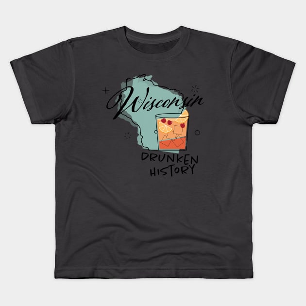 50's Supper Club Kids T-Shirt by Wisconsin Drunken History